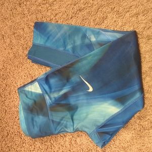 SALE! Nike DRI-FIT Workout Leggings Small Blue